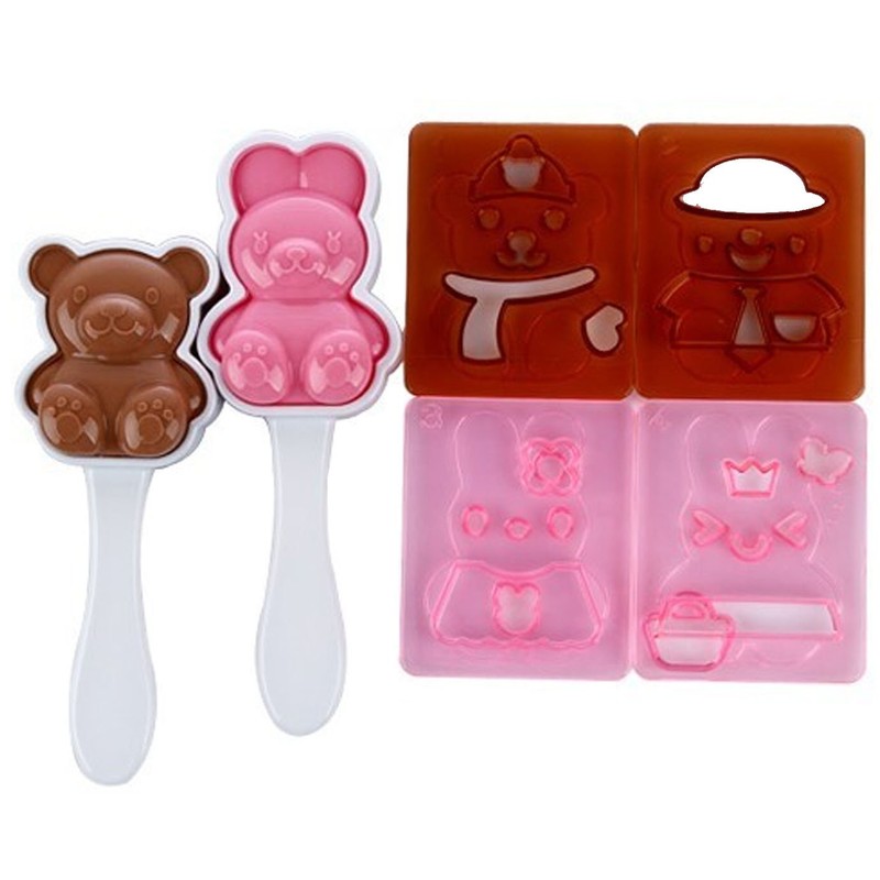 Millya Rabbit Bear Shape Sushi Maker Mould Rice Ball Onigiri