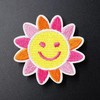 Generic 3 Pink Yellow Orange Sun Iron on Patch 50x50mm