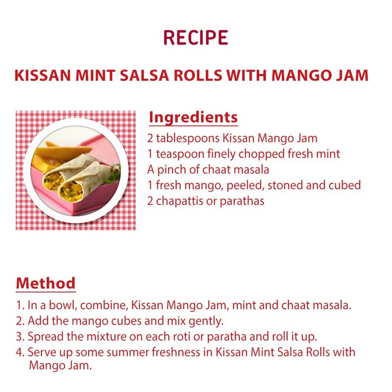 Kissan Mango Jam, 490g Jar