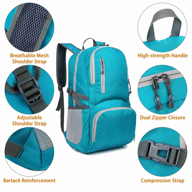 Lightweight Foldable Backpack Waterproof Packable Travel Hiking Backpack Daypack for