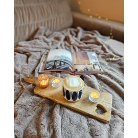 Chopping Board Mango Wood Heart Kitchen Board Bread Chopping Board Wooden Board 50 cm