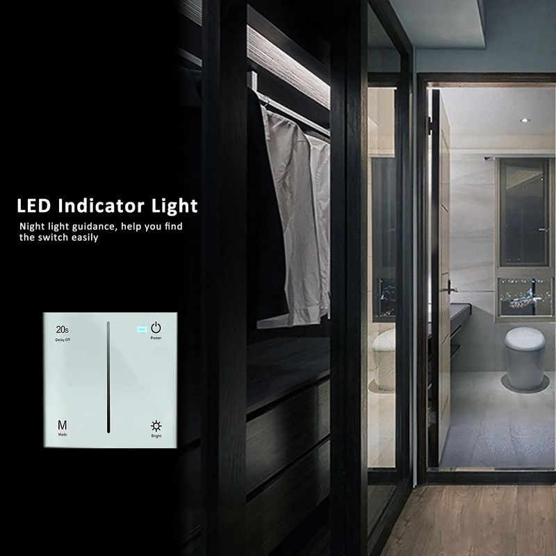 JOYLIT 12-48V LED Dimmer 2CH X 5A/CH, in Wall Touch