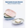 Handcrafted Fancy Ceramic Soap Dish, Decorative Soap Holder with Unique
