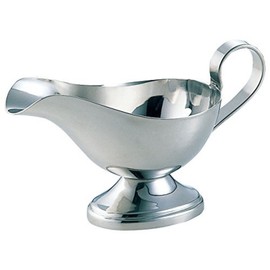 Wada Suke Manufacturing 2301-8300 Stainless Steel Plain Sauce Pot, Medium, Coffee Shop, Curry Shop, Retro, Mirror Finish, Made in Japan