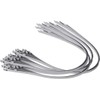 12" Supreme 316 Stainless Steel Cable Zip Ties, 150 lb,