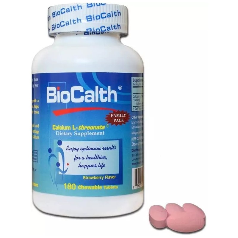 BioCalth® Calcium L-threonate 180 Chewable Tablets