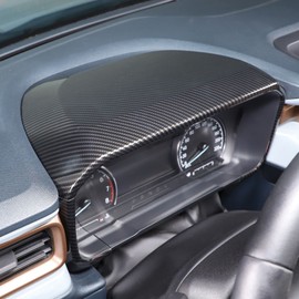 TOYCIDFG Compatible with Ford Maverick 2022-2025 Dashboard Instrument Panel Dial Frame Cover Trim Car Interior Decoration Accessories Panel Moulding Trims (Carbon Fiber Style)