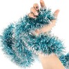 Aurasky Tinsel Garland Christmas Light Blue, Pack of 5 Christmas
