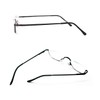 COVESATO Half Frame Reading Glasses, Half Metal Moon Readers for