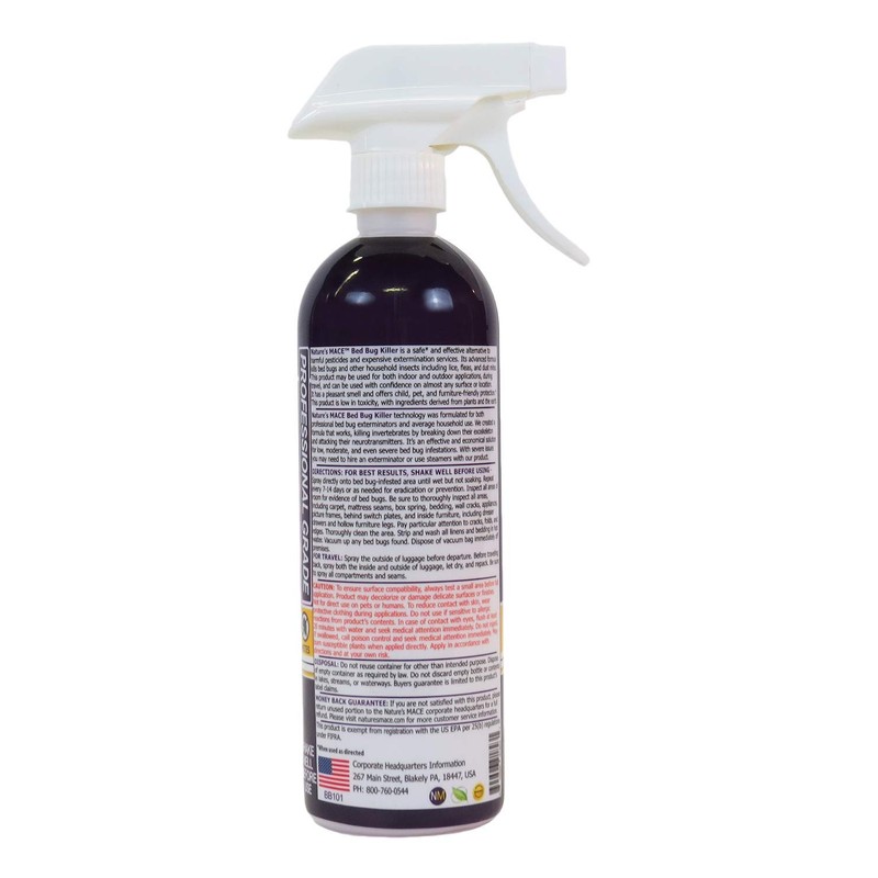 Nature’s MACE Bed Bug Killer 16 oz, Kill BedBugs Treatment,