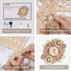 ROKR 3D Wooden Puzzles for Adults Mechanical Clock Kits-Zodiac Clock,