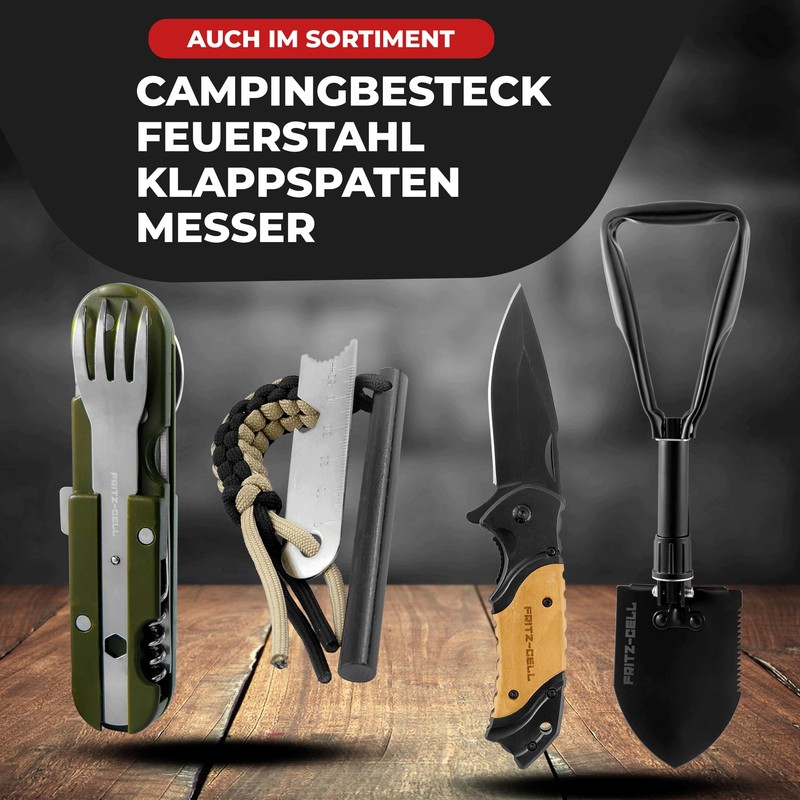 Fritz-Cell Stainless Steel Camping Cutlery German Army Outdoor Cutlery -