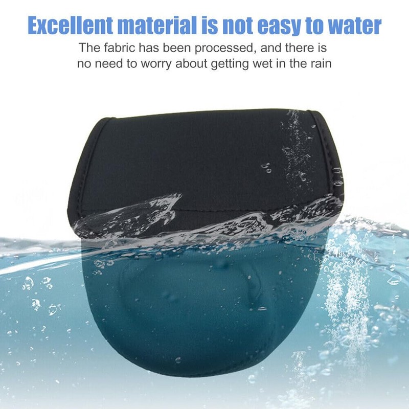Portable Fishing Reel Bag Waterproof Neoprene Case Cover for Spinning