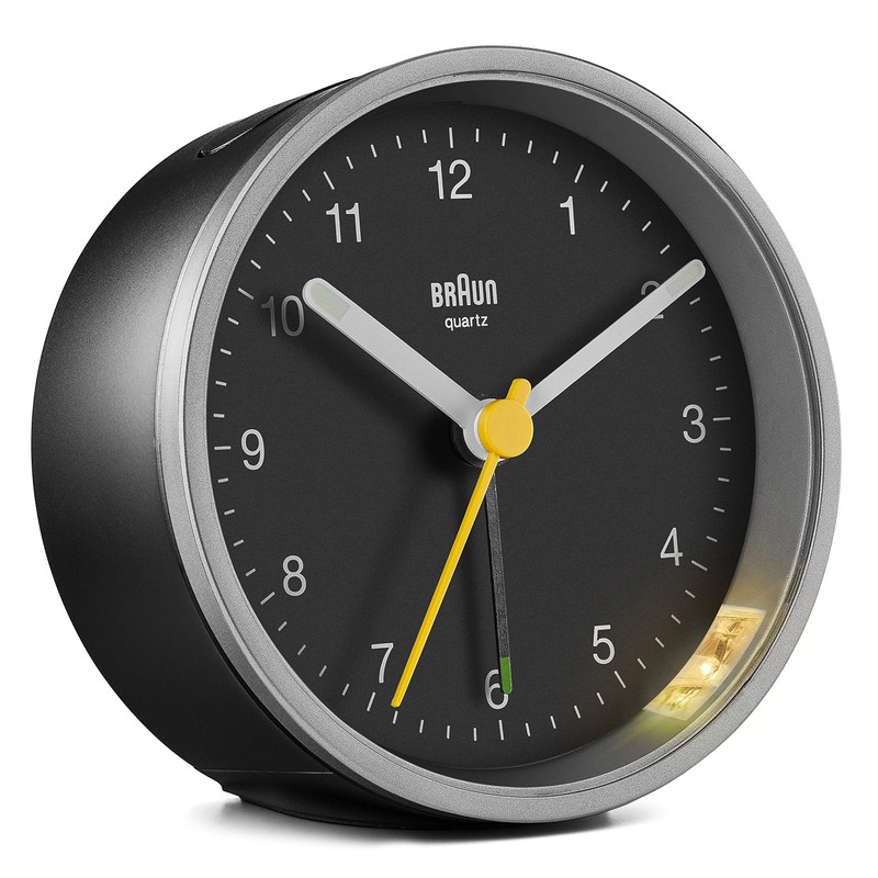 Braun Classic Analogue Alarm Clock with Snooze and Light, Quiet