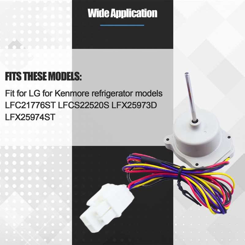 EAU65058315 Evaporator Fan Motor Fit for LG for Kenmore Refrigerator