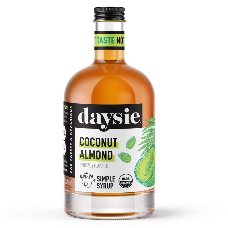 Daysie Coconut Almond (3-Pack) Certified Organic Syrup, 200ml