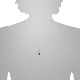 Ostsee-Schmuck Ella Necklace with Pendant 925/000 Silver Amber, Amber