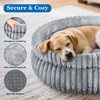 Dual-Layer Donut Cat Bed - Fluffy Round Bed for Small