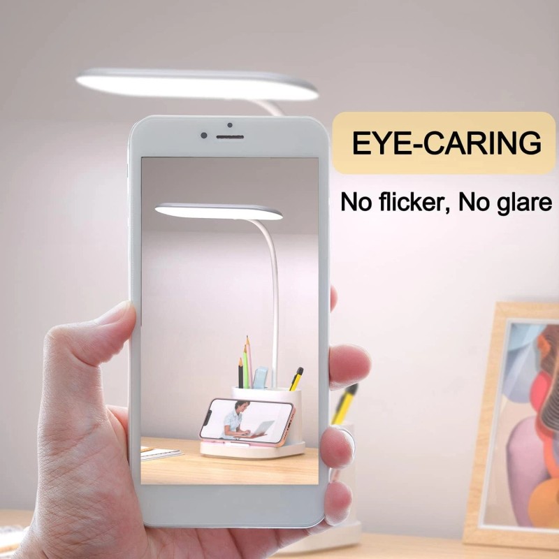 Desk Lamp Adjustable Swing Arm Lamp with Clamp Eye-Caring Reading