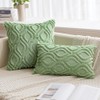 MIULEE Sage Green Throw Pillow Covers 12x20 Inch, Soft Spring