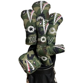 P.Golf Pea Golf Headcover Shark [Set] (1,3,5,UT)