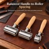 Leather Press Roller with Wooden Handle – Three Widths or