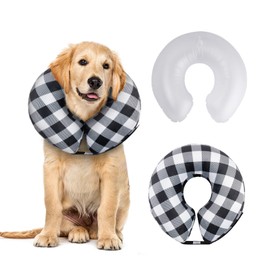 CuteBone Inflatable Recovery Dog Cone, Pet Inflatable Collar for After Surgery, Soft Protective Recovery Collar Dog Cone CAD-GWB03XL