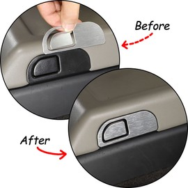 PIUGILH Armrest Box Switch Trim Decoration Stickers for 2003-2007 Hummer H2 Car Interior Accessories Styling,Center Console Armrest Box Button Switch Decorative Protection Cover