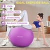 Fitvids Anti-Burst and Slip Resistant Exercise Yoga Ball for Fitness