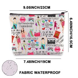 G2TUP Thirty Flirty & Thriving Makeup Bag Jenna 13 Gifts 30th Birthday Party Bag Dirty Thirty Gifts (Love is A CA)