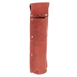 sourcing map Welding Rod Pouch 13.39" x 3.74" x 11.02" Leather Electrode Holder Welding Rod Electrode Waist Bag with Rivets Reinforced for Storage Welding Tools, Brown Red