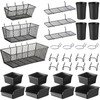 Sieral 30 Pcs Pegboard Organizer Accessories Kit Includes Peg Board