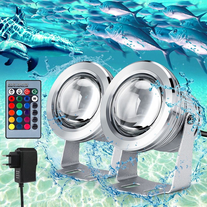RGB Underwater Light Fountain Lamp for Lighting Decoration 90‑265V