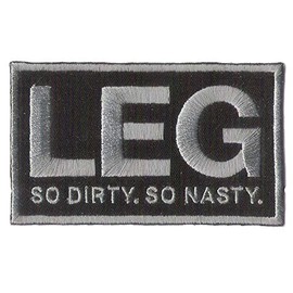 Bayonet Design TM - US Infantry - Leg - Infantry Grunt Leg - Wax Backed - 3 3/4" X 2 1/4" Embroidered U. S. Infantry Patch - Ft Benning, Georgia - 11B - Infantryman - Follow Me