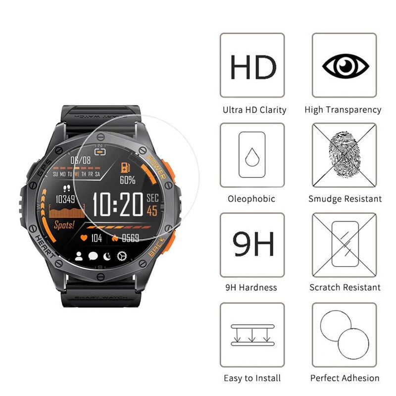 Futanwei [3 Pack] for Tiwain Military Smart Watch K67 Screen