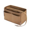 ZTUJO Purse Organizer Insert, Felt Bag Organizer with Metal Zipper,