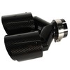 Carbon Fiber Dual Exhaust Tip 2.5 Inch Inlet 4 Inch