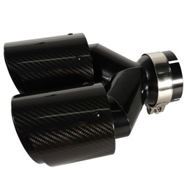 Carbon Fiber Dual Exhaust Tip 2.5 Inch Inlet 4 Inch Outlet Dual Carbon Fiber Exhaust Tip