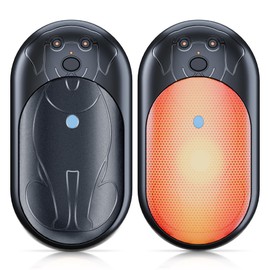 COTOP Electric Hand Warmer, Pack of 2, 6000 mAh Reusable Pocket Warmer, 3 Levels Heating up to 56°C, Warm Gift for Children, Men and Women, Outdoor Camping, Hiking in Winter (Black)