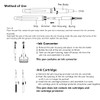 JINHAO 10 Press Fountain Pen Retractable Metal Pen with Ink