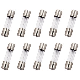 SIXQJZML 10 Pack F10AL Fast-Blow Fuse 10A 10amp 125V Glass Fuses 0.2 x 0.78 inch / 5 x 20 mm (125Volt F10A)