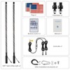 2pcs 4FT UTV Whip Lights for Side by Side, Spiral