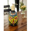 Talavera Soap Dispenser – Hand-Painted Mexican Pottery, Vibrant Ceramic Bathroom