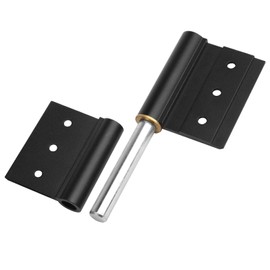 6 Pack 5 inch Lift Off Hinges, Aluminum Alloy Black Flag Hinges Detachable Door Hinge for Aluminum Frame Door, 5x3-5/8 inches, 2.6mm Thickness, Load 66lb/Pair