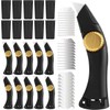 Lizenoz 10PCS Black Fixed Blade Roofing Knife, Heavy Duty Utility
