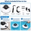 Cordless Robotic Pool Vacuum for Automatic Cleaning – Dual-Motor Smart