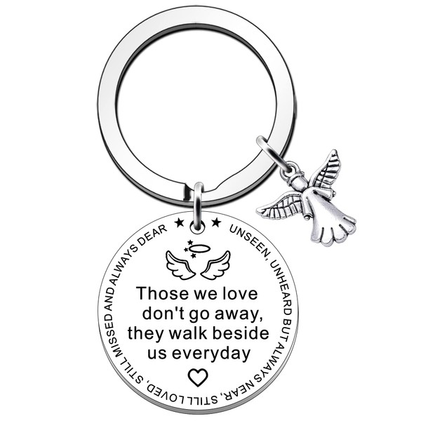 SDOFY Memorial Keyring Sympathy Gift Those We Love Don't Go