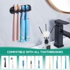 Electric Toothbrush Head Holder, Black Toothbrush Holders Wall Mounted, Stainless