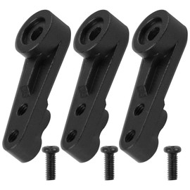 3Pcs ShareGoo Metal 25T Servo Arm,25 Teeth Spline Servo Horn Steering Arm Server Compatible with Traxxas TRX4 Axial SCX10 Tamiya HPI HSP Wltoys 1/10 RC Crawler Car (Red)