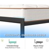 Twin Bed Frame with Smart LED Lights, Storage Headboard and
